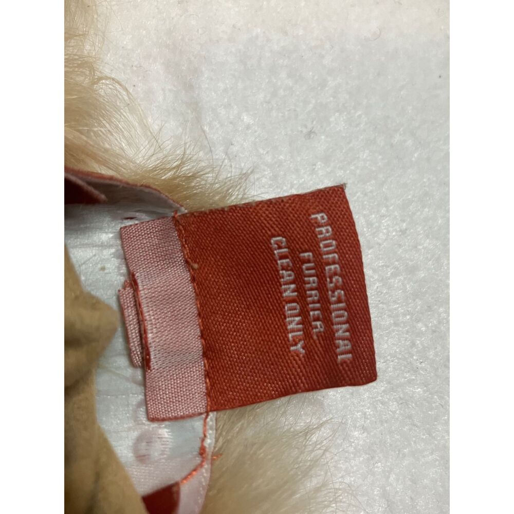 Sundance Suede Shearling Coat Beige Bohemian Button Front Size XL - Picture 11 of 14